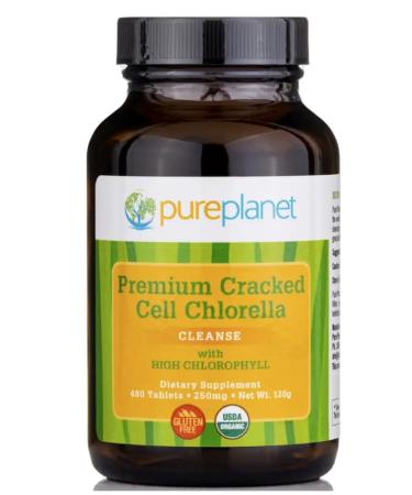 PURE PLANET Cracked Cell Chlorella Organic 480 tb/250mg