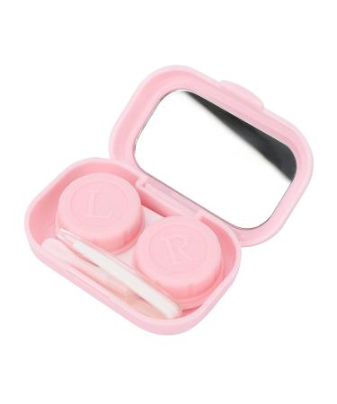 Mini Travel Contact Lens Container Set - Portable Pink Contact Lens Box with Tweezers for Outdoor & Office Use - Buy Online on GoSupps.com