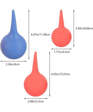 INOOMP Ear Syringe Hand Bulb - 4pcs 30ml 60ml 90ml - Kids Nasal Aspirator & Dust Cleaner - Adults Laboratory - Buy Online on GoSupps.com