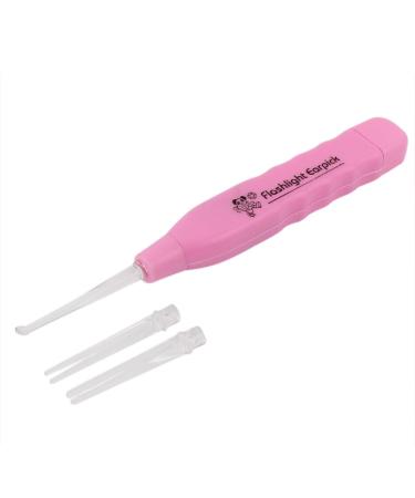 Qtqgoitem Anti- Handle LED Flash Light Remove Earwax Earpick 3 in 1 Pink (Model: 11d dd9 5d0 a86 468)