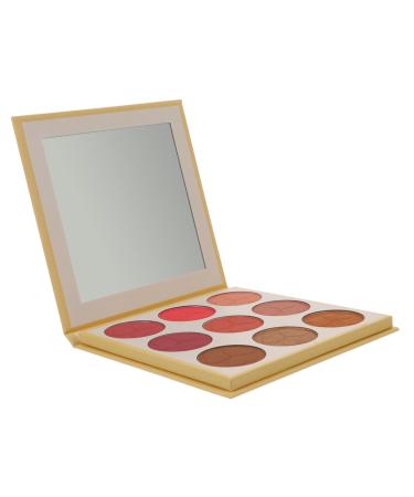 Beatifufu 1pc 9 Loose Powder Makeup Palette Face Makeup Palette 9 Blush Shade Face Bronzer Blush Makeup Powder