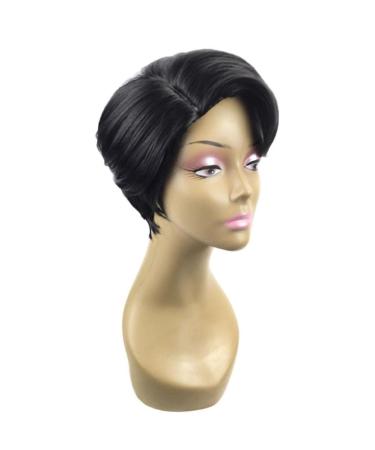 Buy Rosennie Natural Straight Short Hair Fluffy Wig | Stylish Women's Bob Wig | Real Human Hair Fashion Wig - International Shipping Available - Buy Online on GoSupps.com