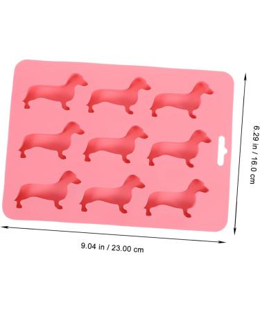Milisten 2pcs Puppy Candy Molds De Silicona para Gelatinas Molde De Silicona para Resina Silicone Chocolate Mold Silicone Candy Mold Chocolate Molds Silica Gel Baking Supplies Cookie Pink 23X16CM - Buy Online on GoSupps.com