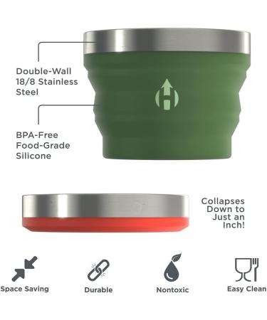 HYDAWAY Collapsible Bowl Set 2-Pack - Glacier Blue | Compact & Portable - Buy Online on GoSupps.com