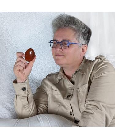 Eusice Red Jaspis Natural Healing Stone | 100g Handcrafted & Ethical | Boost Vitality & Sensuality for Wellness Meditation & Yoga - Buy Online on GoSupps.com