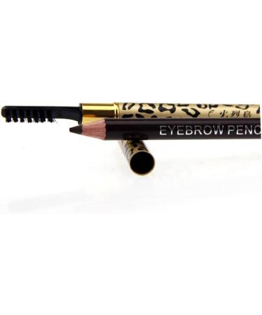 POPETPOP 2pcs set 12pcs Black Double-ended & A Leopard Pens Eyebrow Pencil Eyeliner Brush Makeup Waterproof 1 count (Pack of 1) As Shownx2pcs - Buy Online on GoSupps.com