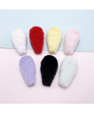 hgnxa Bangs Hair Clip Plush Ears Hair Barrettes Lovely Handmade Furry Hair Barrettes Hairstyle Accessories Purple - Buy Online on GoSupps.com