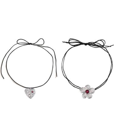 Shop Oralgos Punk Metal Flower Choker Necklace - Trendy Short Collarbone Fashion Jewelry for Every Occasion - Buy Online on GoSupps.com