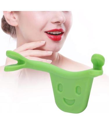 Smile Face Trainer  Face Beauty Muscle Trainer Improve Mouth Face-Lift Smile Corrector for Muscles Stretching Exercise Lips Radian Correction(Green)