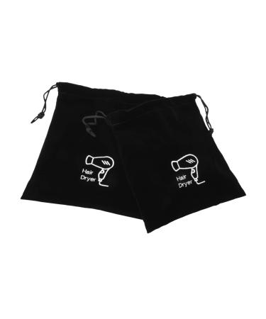 Beavorty 2pcs Storage Bag Hair Styling Tools Hair Travel Bag Travel Hair Tools Hair Iron Drawstring Bag Barber Drawstring Bag Travel Hairdryer Bag Storage Organizer Hair Dryer Storage Pouch