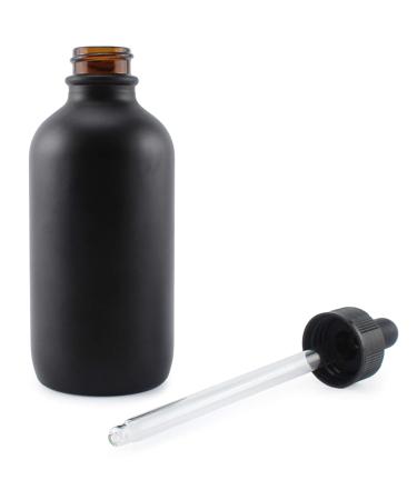 Cornucopia Black Glass Refillable Dropper Bottles - 118 ml Pack of 6 for Essential Oils Cosmetics & Cooking - International Shipping Available - Buy Online on GoSupps.com
