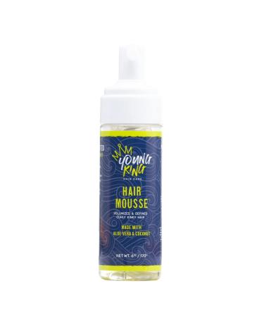 YOUNG KING HAIR CARE Kids Mousse for Boys | Volumize and Define Natural Curls | Plant-Based and Harm-Free | 6 oz 6 Ounce (Pack of 1)