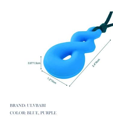 Silicone Chewelry Necklace Set for Adults & Babies - 3-Pack Soft Sensory Tools for Autism ADHD & Teething (Blue Green Red) - Buy Online on GoSupps.com
