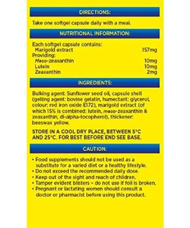 Macushield Capsules 90 Count - Pack of 1 | Old Version - Vision Support Supplement - Buy Online on GoSupps.com