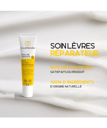 CICAMANUKA Restorative Lip Care | Organic Manuka IAA15+ Honey | Promotes Lip Repair | 15 ml - International Shipping Available - Buy Online on GoSupps.com