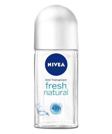 Nivea Fresh Natural Roll-On Deodorant Pack of 3 x 50 ml 1.69 Fl Oz (Pack of 3) Fresh