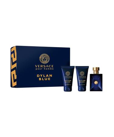 Versace Pour Homme Dylan Blue Gift Set - 1.7 oz Eau De Toilette Spray + 1.7 oz After Shave Balm + 1.7 oz Shower Gel for Men