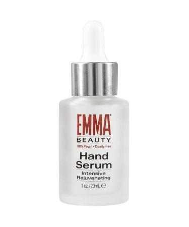 EMMA Beauty Intensive Rejuvenating Hand Serum Moisturizing Night Renewal Hand Relief Serum for Instantly Luminous Skin 1 Ounce Glass Bottle with Dropper