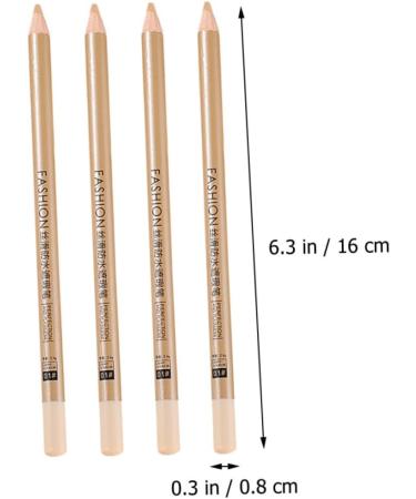 FOYTOKI 8 Pcs Concealer Pen Concealer for Freckle Makeup Concealer Women Makeup Supplies White Wooden - Buy Online on GoSupps.com