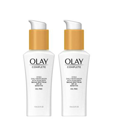 Face Moisturizer by Olay Complete Daily Defense All Day Moisturizer With Sunscreen SPF30 Sensitive Skin 2.5 Fl Oz (Pack of 2) Complete Lotion-Senstitive Skin SPF 30 - Old Version - Buy Online on GoSupps.com