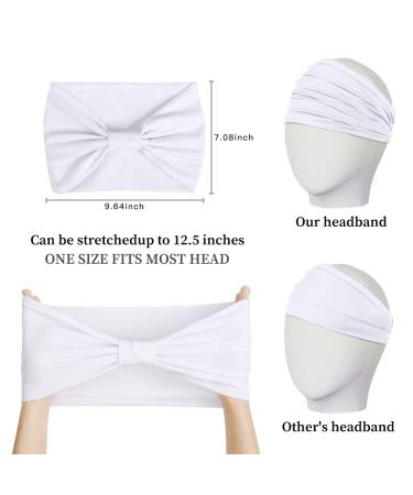 Extra Wide Non-Slip Boho Headband for Women - Fashionable Turban Head Wrap for Yoga & Workout - African Hair Accessory - Color 3 - Buy Online on GoSupps.com