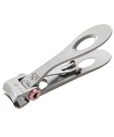 REMOS professional nail clippers for fingernails made of stainless steel pink 7 cm fingernail clippers