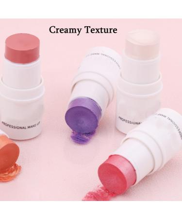 CARL Creamy highlighter blush stick 2 pieces creamy highlighter stick blush stick highlighter face highlighter makeup blush stick makeup coutouring silky glow makeup stick 01+ - Buy Online on GoSupps.com