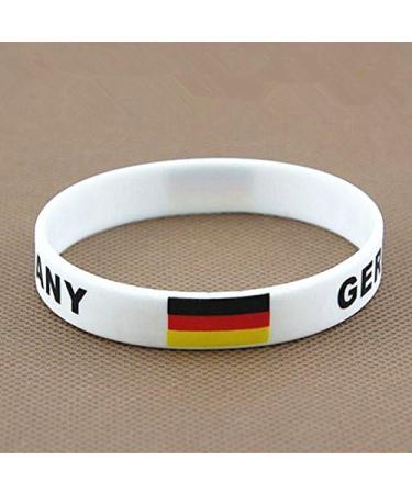 Buy EROSPA Fan Bracelet - Football Germany World Cup - Unisex Silicone Accessory in White/Black - Shop Now! - Buy Online on GoSupps.com