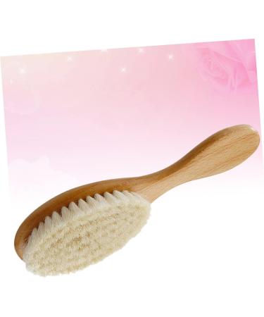 DOITOOL Natural Wooden Hair Teasing Comb | Baby Hair Brush Set for Newborns | Travel Friendly | Shower & Massage Brush | White 18x5cm - Buy Online on GoSupps.com