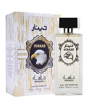 prime craft Dinaar Long Lasting 100ml Men Perfume Woody Warm Spicy & Powdery Soothing Fragrance