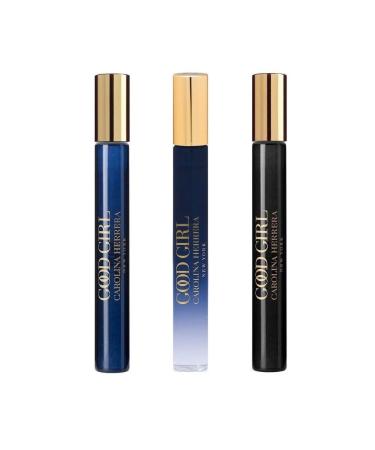 Carolina Herrera Good Girl Womens Perfume 3 Pc Rollerball Mini Gift Set Assorted 0.33 Fl Oz (Pack of 3)