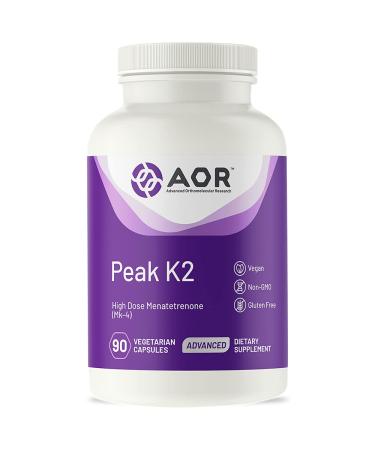 Advanced Orthomolecular Research AOR Peak K2 90 Vegetarian Capsules