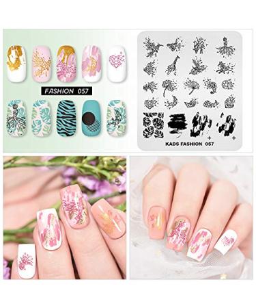 KADS Nail Stencil & Stamping Plate - Fashion Series Nail DIY Tool for Stunning Manicure Decoration (FA057) - Buy Online on GoSupps.com