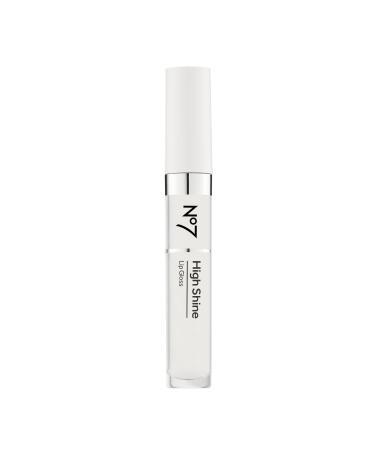 No7 High Shine Lip Gloss - Translucent - Moisturizing High-Shine Lip Gloss with Jojoba Oil for Lips - Hydrating Longwear Lip Makeup - Non-Sticky Formula (8ml)