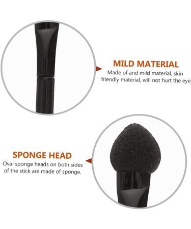 WOONEKY 25 Pcs Double Ended Eye Shadow Stick Lipstick Brush Tool Lip Balm Applicator Accessory Black Plastic - Buy Online on GoSupps.com