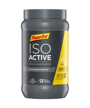 Powerbar Isoactive Lemon 600g - Isotonic Sports Drink - 5 Electrolytes + C2MAX Lemon 600 g (Pack of 1)