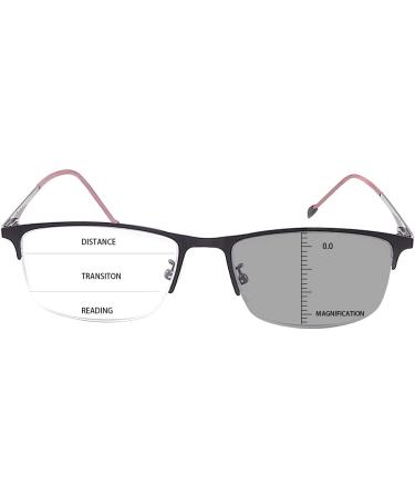 Buy Ljimi Photochrome Progressive Multifocus Reading Sunglasses - UV Protection Multifocal Transition Sun Readers - Black 1.5X - International Shipping Available - Buy Online on GoSupps.com