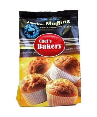 Chef's Bakery American Muffins Baking Mix 1000g - Perfect for Delicious Home-Baked Treats | International Shipping Available - Buy Online on GoSupps.com