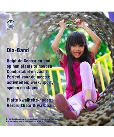 Kids' Dia Band - Comfortable Glucose Sensor Protection Bracelet for Freestyle Libre Medtronic Dexcom Omnipod | Reusable & Adjustable (Junior 20-22 cm) - Buy Online on GoSupps.com