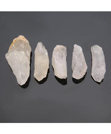 50G 4-6cm Natural Raw White Quartz Crystal Rough Stone Specimen Crystal Natural Stone Minerals Rock - Buy Online on GoSupps.com