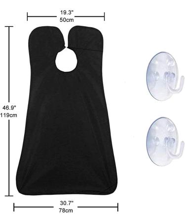 Beard Bib Apron for Men - Easy Shaving and Trimming with Non-Stick Beard Cape and Suction Cups - Grooming Cloth - Best Men's Gift - Buy Online on GoSupps.com