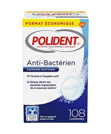 Polident Anti-Bact rien Comprim s Quotidiens 108 Comprim s (lot de 3)