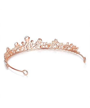 Royal Crystal Princess Wedding Tiara Headpiece - Rose Gold | LovelyLovelyshop - Buy Online on GoSupps.com