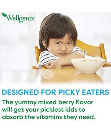 Wellgenix Balanced Essentials Liquid Kids Vitamin - Immune System Booster & Nutritional Multivitamin for Picky Eaters - 16 Oz - Buy Online on GoSupps.com