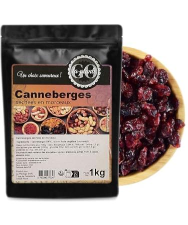 LA PLANTIGO Dried cranberries in pieces 1000 g - LA PLANTIGO