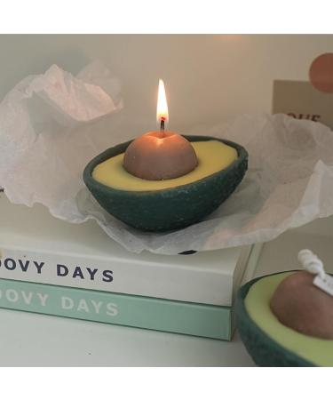 Buy Cute Avocado Scented Candle | Soy Wax Decorative Aromatherapy Candle (2.8oz) 6 Hour Lasting - Buy Online on GoSupps.com