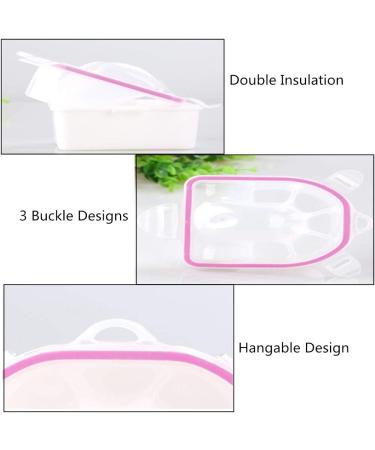 Nail Soaking Bowl Set for Manicure Spa Treatment - Pink (2 Pieces) - Buy Online on GoSupps.com