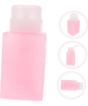 IWOWHERO manicure makeup remover dispenser Organizer Press bottle Remover squeeze bottle makeup remover container Handheld gel alcohol dispenser automatic makeup remover 6x5x13cm Pink - Buy Online on GoSupps.com