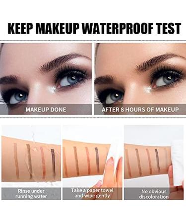 Eyebrow Pencil - Long Lasting Waterproof Long Lasting Fork Tip Tattoo Eyebrow Pen for Natural Hair to Defined Brows (Black) - Buy Online on GoSupps.com