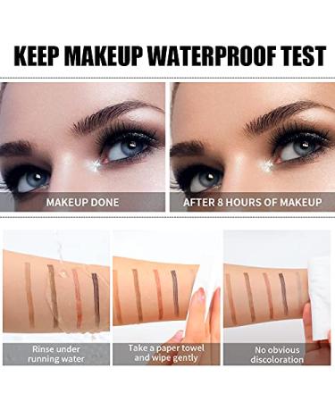 Buy Eyebrow Microblading Pen - Long-Lasting Waterproof 4 Point Brow Pen in Red Brown | Perfect Eye Makeup for Natural Look - Buy Online on GoSupps.com